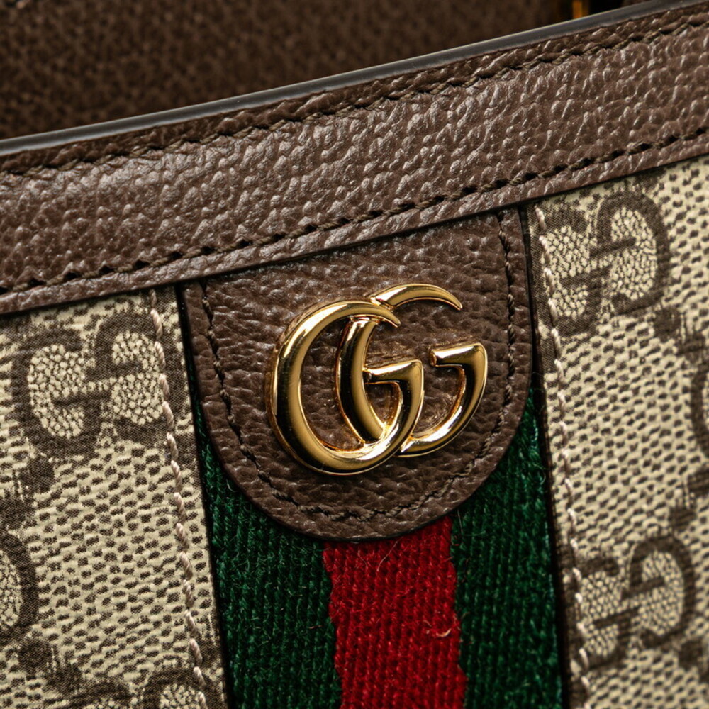 Gucci Leather Beige GG Brown Supreme Bag Shoulder Ophidia - Picture 6 of 8